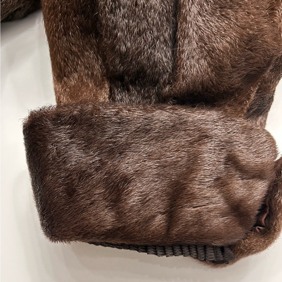 Real FUR  Brown Teddy Jacket with Fluffy Texture-M - Picture 11 of 16